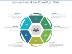 Circular flow model powerpoint slide