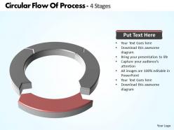 Circular flow of process 4 stages powerpoint diagram templates graphics 712