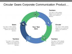 Circular Gears Corporate Communication Product Program Finance Team