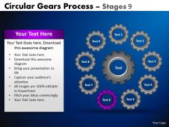 91871477 style variety 1 gears 9 piece powerpoint presentation diagram infographic slide