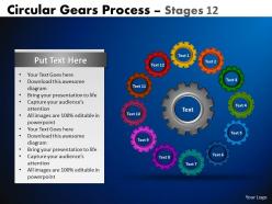 88094146 style variety 1 gears 12 piece powerpoint presentation diagram infographic slide
