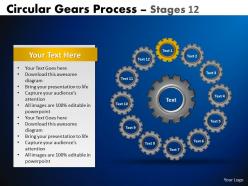 Circular gears flowchart process diagram