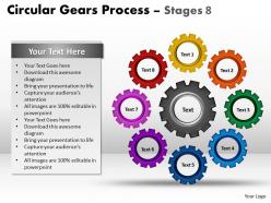 85851616 style variety 1 gears 8 piece powerpoint presentation diagram infographic slide