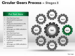 85851616 style variety 1 gears 8 piece powerpoint presentation diagram infographic slide