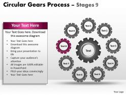85459014 style variety 1 gears 9 piece powerpoint presentation diagram infographic slide