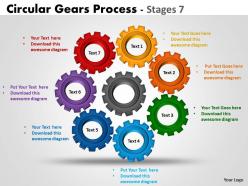 Circular gears process diagrams stages 3