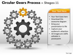 28045759 style variety 1 gears 11 piece powerpoint presentation diagram infographic slide