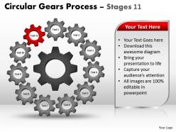 28045759 style variety 1 gears 11 piece powerpoint presentation diagram infographic slide