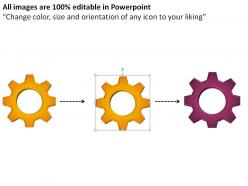 Circular gears process stages 11 powerpoint slides