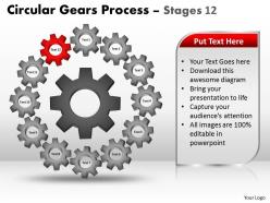 Circular gears process stages 12