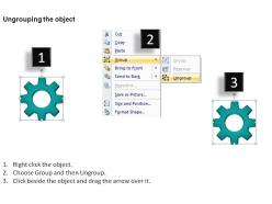Circular gears process stages 12 powerpoint slides