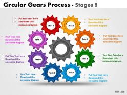 Circular gears process stages 6