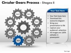 Circular gears process stages 8