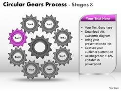 Circular gears process stages 8