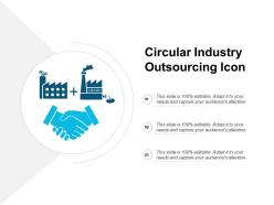 Circular Industry Outsourcing Icon