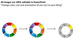 300338 style circular loop 7 piece powerpoint template diagram graphic slide