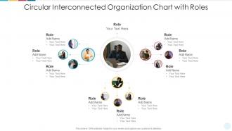 Circular interconnected organization chart with roles