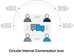 Circular Internal Conversation Icon