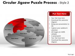 Circular jigsaw diagram style 8