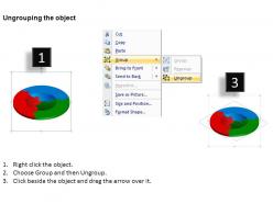 Circular jigsaw puzzle flowchart process diagram style 1 ppt templates 0412