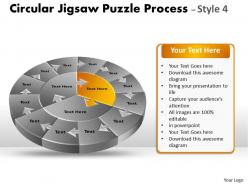 Circular jigsaw puzzle process 9