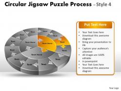 Circular jigsaw puzzle process 9