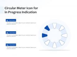 Circular meter icon for in progress indication