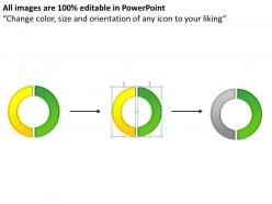 Circular method diagram 2 stages powerpoint diagrams presentation slides graphics 0912