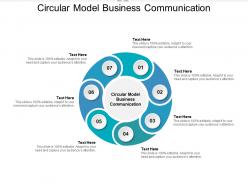 Circular model business communication ppt powerpoint presentation gallery file cpb