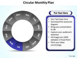 Circular monthly plan 5
