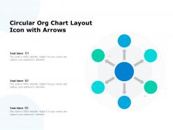 Circular Org Chart Layout Icon With Arrows