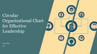 Circular Organizational Chart For Effective Leadership Communication PPT Mockup AT