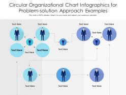 Circular organizational chart for problem solution approach examples infographic template