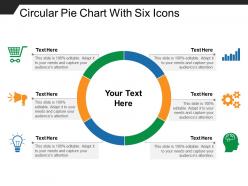 Circular Pie Chart With Six Icons