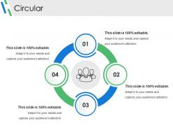 38042467 style cluster surround 4 piece powerpoint presentation diagram infographic slide