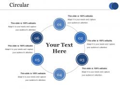 Circular ppt infographic template visual aids