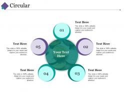 Circular ppt slides visuals