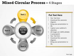 Circular process 4 stages for buisness