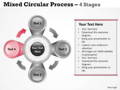 Circular process 4 stages for buisness