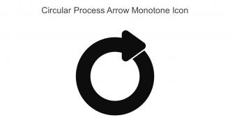Circular Process Arrow Monotone Icon In Powerpoint Pptx Png And Editable Eps Format