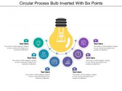 Circular process bulb inverted with six points Circular process bulb inverted with six points