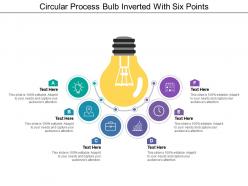 Circular process bulb inverted with six points