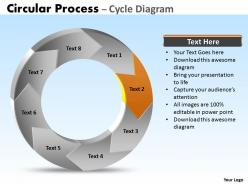 Circular process cycle diagram 8 stages ppt slides diagrams templates 14