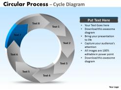 Circular process cycle diagram 8 stages ppt slides diagrams templates 14