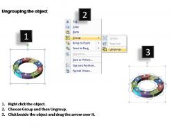 Circular process cycle diagram editable powerpoint templates
