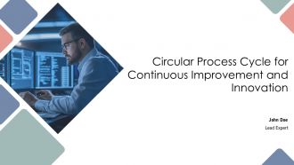 Circular Process Cycle For Continuous Improvement And Innovation PPT PowerPoint AT