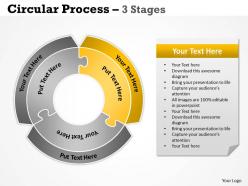 Circular process diagram 3 stages 12