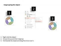 Circular process diagram flat powerpoint design