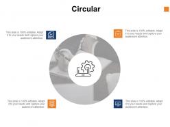 Circular process gear c1029 ppt powerpoint presentation show clipart