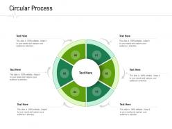 Circular process hospital administration ppt infographic template gridlines